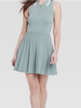 NEW WITH TAGS A New Day Sleeveless Pleated Polo Dress Size Large